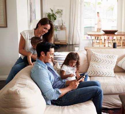 Family happy after getting  Furnace service near North Las Vegas